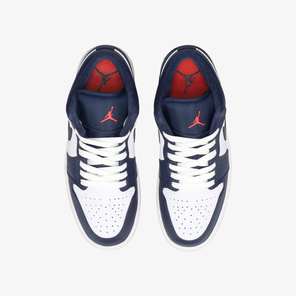 NIKE AIR JORDAN 1 LOW OBSIDIAN/EMBER GLOW/WHITE