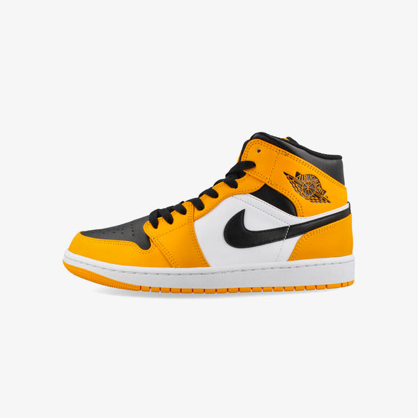 NIKE AIR JORDAN 1 MID TAXI/BLACK/WHITE 【YELLOW TOE】