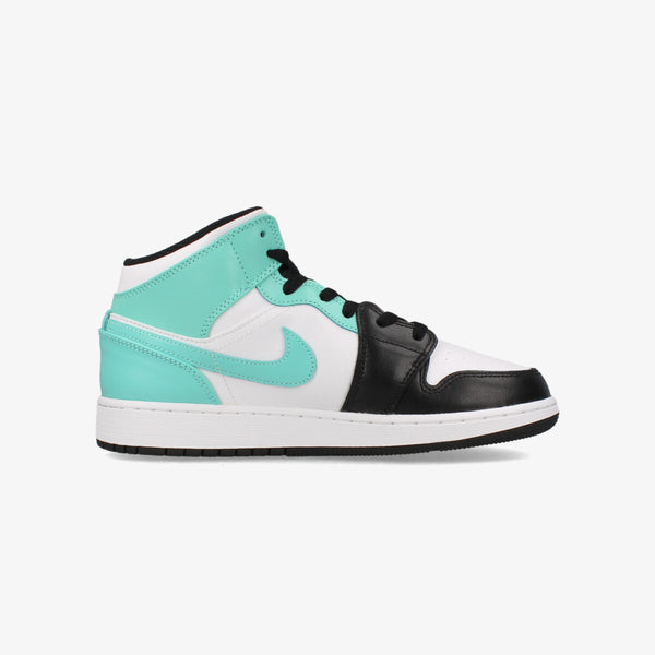 NIKE AIR JORDAN 1 MID GS WHITE/TROPICAL TWIST/BLACK