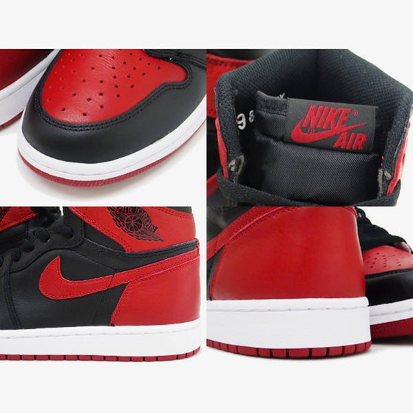 NIKE AIR JORDAN 1 RETRO HIGH OG BLACK/VARSITY RED/WHITE 【BRED】