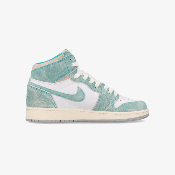 NIKE AIR JORDAN 1 RETRO HIGH OG GS TURBO GREEN/SAIL/WHITE/LIGHT SMOKE GREY