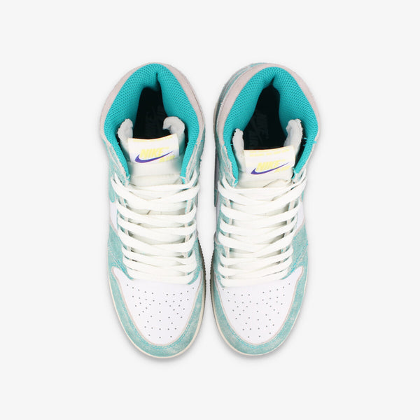 NIKE AIR JORDAN 1 RETRO HIGH OG GS TURBO GREEN/SAIL/WHITE/LIGHT SMOKE GREY