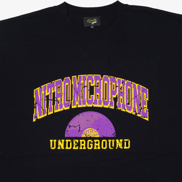 Raidback Fabric Nitro Microphone Underground "Vinyl" Tee Side A 【Make Some Noise Collection III 】BLACK/PURPLE/YELLOW