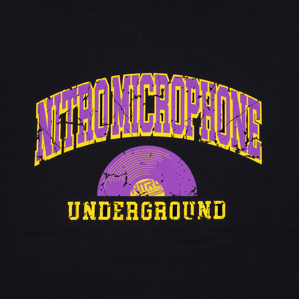 Raidback Fabric Nitro Microphone Underground "Vinyl" Tee Side A 【Make Some Noise Collection III 】BLACK/PURPLE/YELLOW