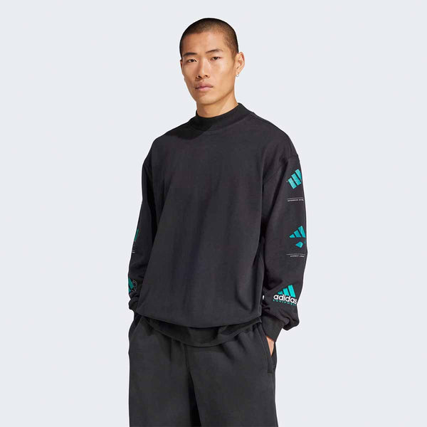 adidas EQT GFX TEE LS BLACK