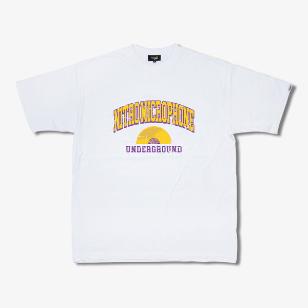 Raidback Fabric Nitro Microphone Underground "Vinyl" Tee Side A 【Make Some Noise Collection III 】WHITE/YELLOW/PURPLE