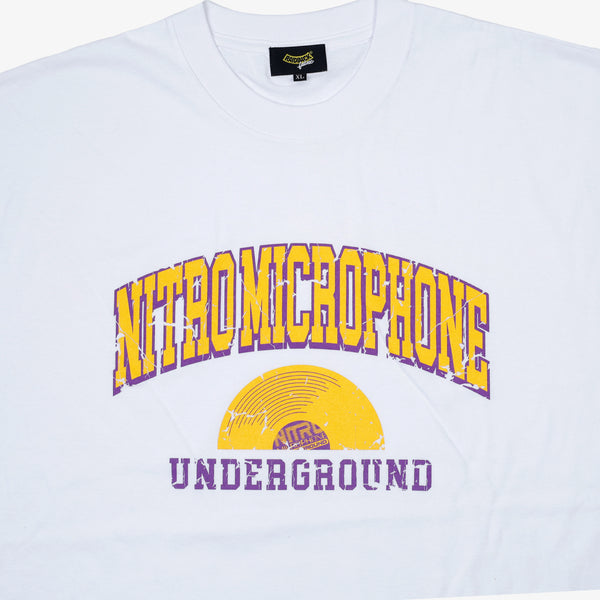 Raidback Fabric Nitro Microphone Underground "Vinyl" Tee Side A 【Make Some Noise Collection III 】WHITE/YELLOW/PURPLE