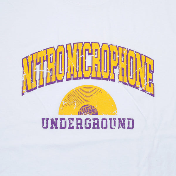 Raidback Fabric Nitro Microphone Underground "Vinyl" Tee Side A 【Make Some Noise Collection III 】WHITE/YELLOW/PURPLE