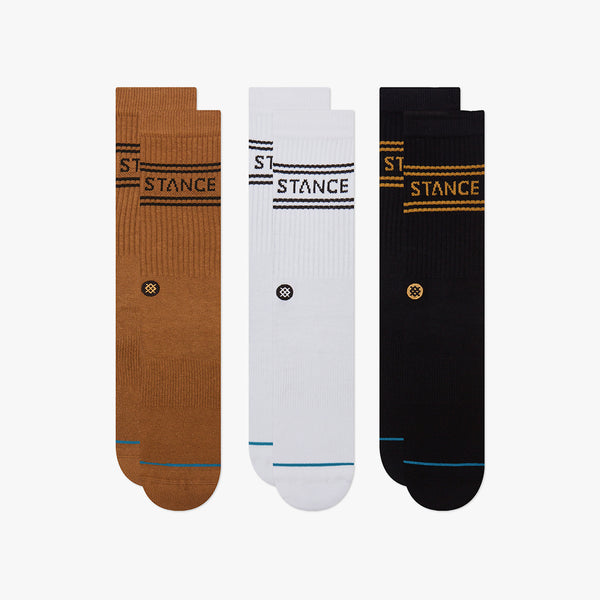 STANCE SOCKS BASIC 3 PACK CREW [Set of 3 pairs]