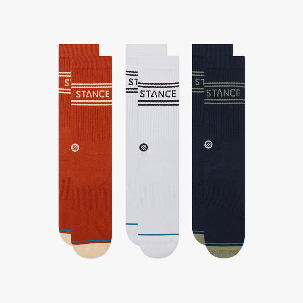 STANCE SOCKS BASIC 3 PACK CREW [Set of 3 pairs]