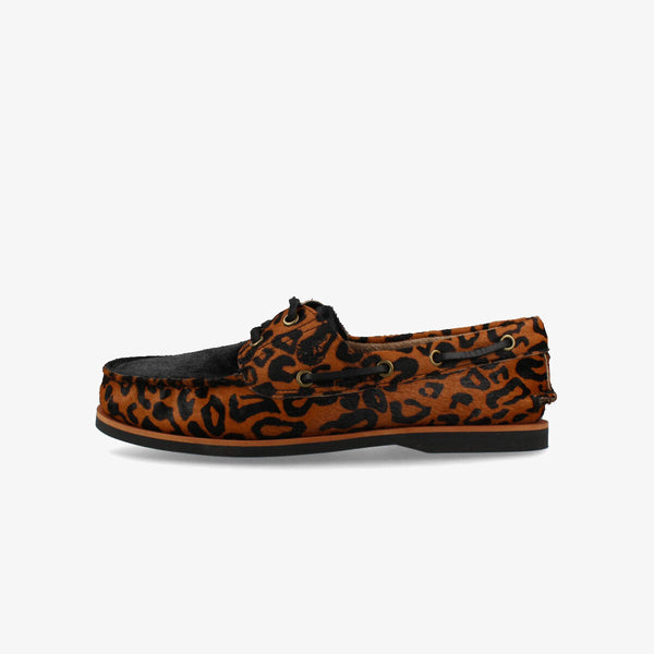 TIMBERLAND CLASSIC 2EYE BOAT SHOE WACKO MARIA BROWN LEOPARD