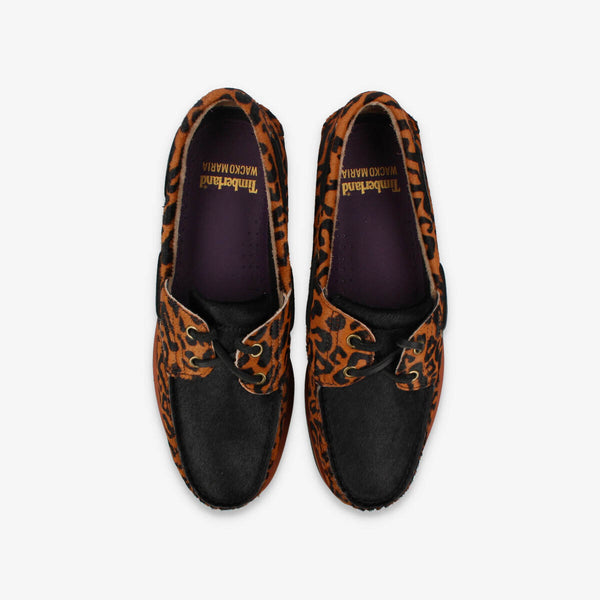 TIMBERLAND CLASSIC 2EYE BOAT SHOE WACKO MARIA BROWN LEOPARD