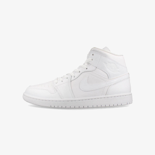 NIKE WMNS AIR JORDAN 1 MID WHITE/WHITE/WHITE