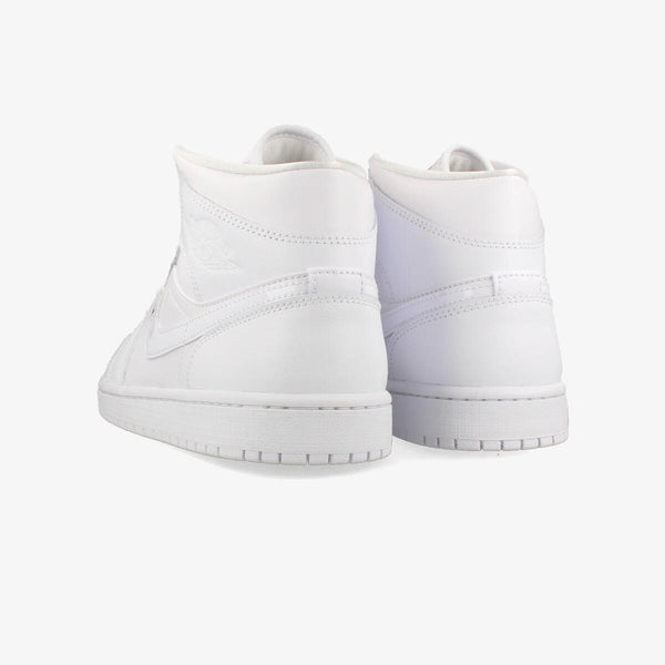 NIKE WMNS AIR JORDAN 1 MID WHITE/WHITE/WHITE