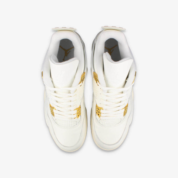 NIKE WMNS AIR JORDAN 4 RETRO SAIL/METALLIC GOLD/BLACK