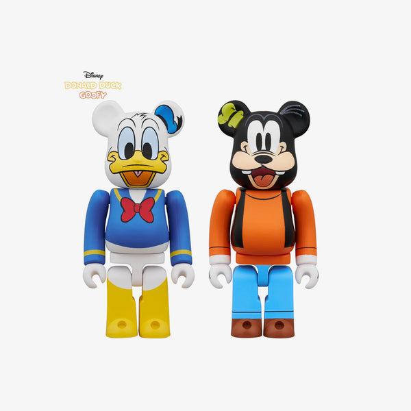 MEDICOM TOY BE＠RBRICK DONALD DUCK & GOOFY 2PCS SET