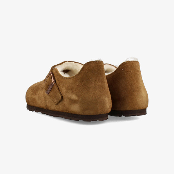 BIRKENSTOCK LONDON SHEARLING SUEDE LEATHER 【NARROW】 TEA