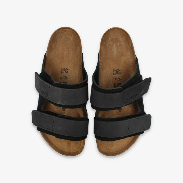 BIRKENSTOCK UJI NUBUCK SUEDE LEATHER 【REGULAR】 BLACK