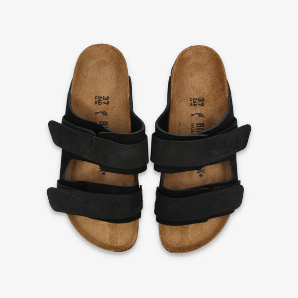 BIRKENSTOCK UJI NUBUCK SUEDE LEATHER 【NARROW】 BLACK