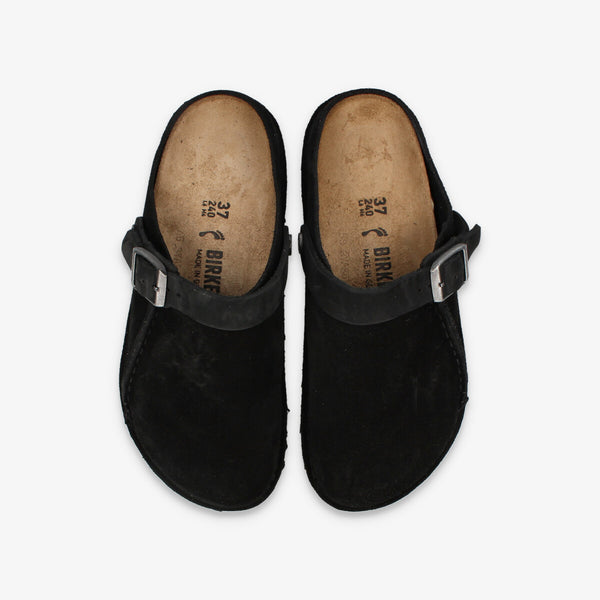 BIRKENSTOCK LUTRY PREMIUM SUEDE 【NARROW】 BLACK