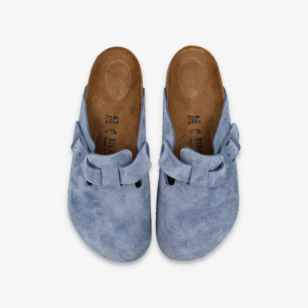 BIRKENSTOCK BOSTON SUEDE LEATHER 【REGULAR】 ELEMENTAL BLUE