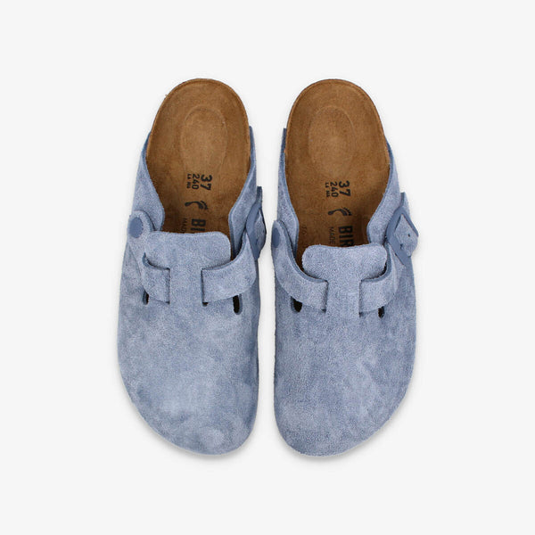 BIRKENSTOCK BOSTON SUEDE LEATHER 【NARROW】 ELEMENTAL BLUE