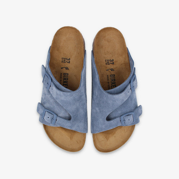 BIRKENSTOCK ZURICH SUEDE LEATHER 【NARROW】 ELEMENTAL BLUE