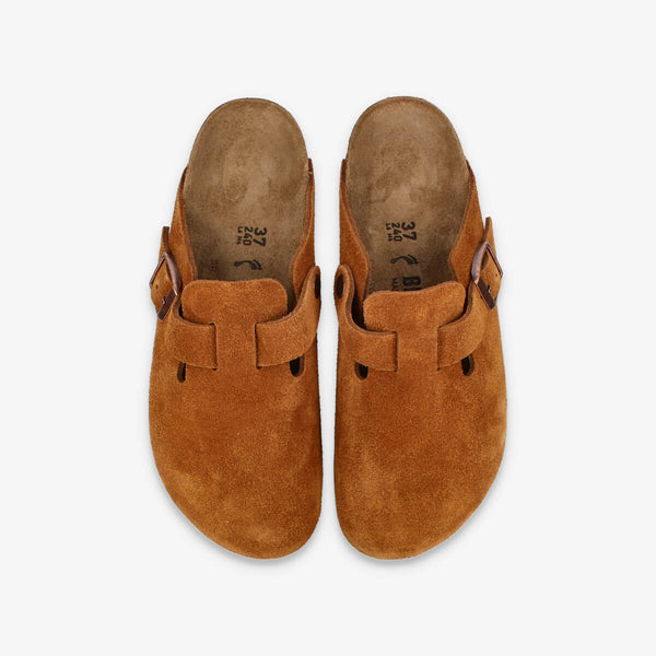 BIRKENSTOCK BOSTON SUEDE LEATHER 【NARROW】 MINK