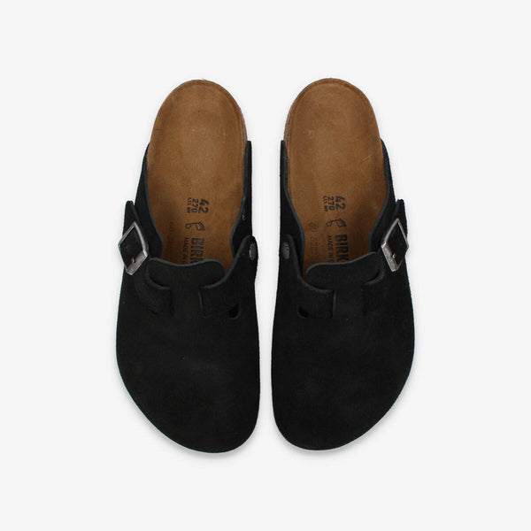 BIRKENSTOCK BOSTON SUEDE LEATHER 【REGULAR】 BLACK