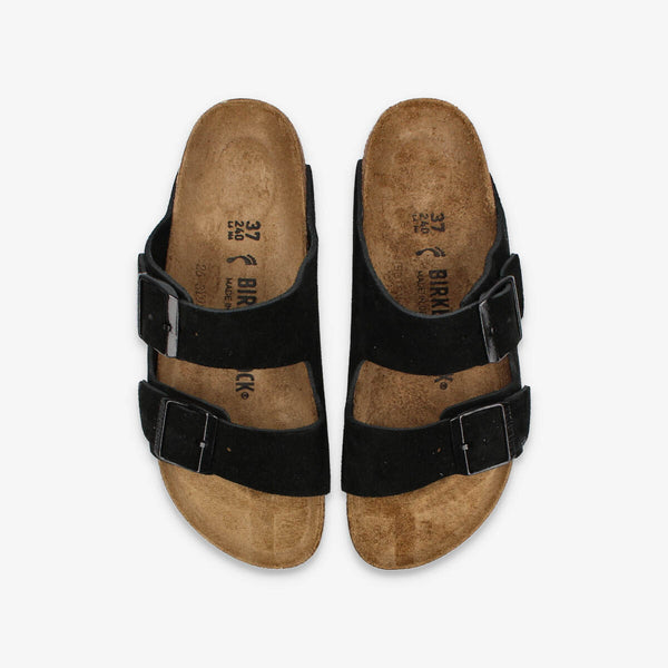 BIRKENSTOCK ARIZONA SUEDE LEATHER 【NARROW】 BLACK