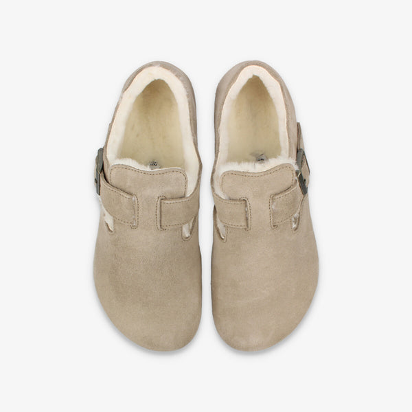 BIRKENSTOCK LONDON SHEARLING SUEDE LEATHER 【REGULAR】 TAUPE