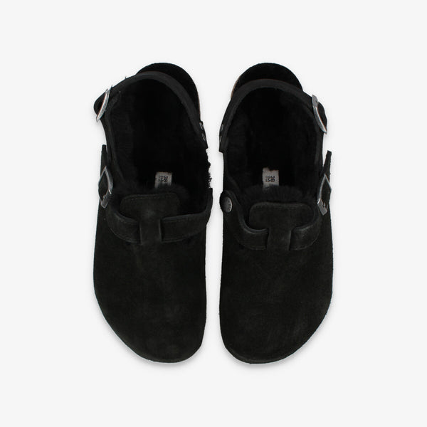 BIRKENSTOCK TOKIO SHEARLING SUEDE LEATHER 【NARROW】 BLACK