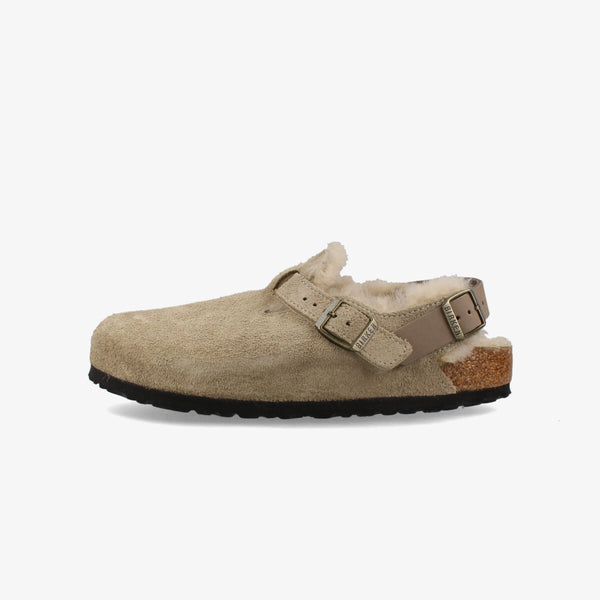 BIRKENSTOCK TOKIO SHEARLING SUEDE LEATHER 【NARROW】 TAUPE