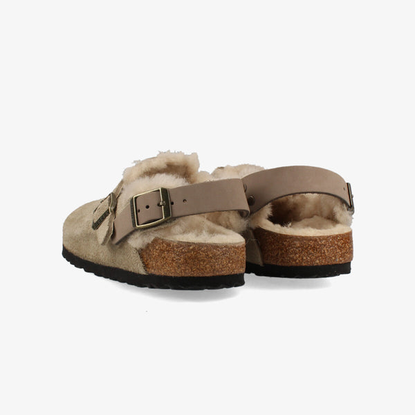 BIRKENSTOCK TOKIO SHEARLING SUEDE LEATHER 【NARROW】 TAUPE