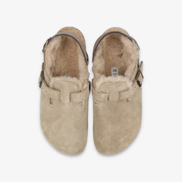 BIRKENSTOCK TOKIO SHEARLING SUEDE LEATHER 【NARROW】 TAUPE