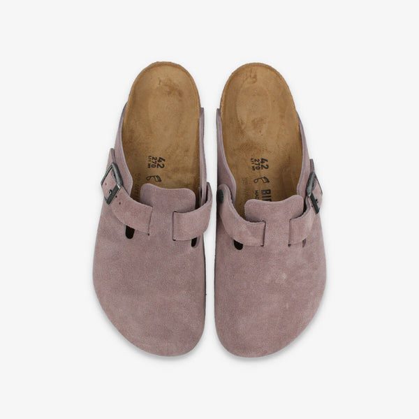 BIRKENSTOCK BOSTON SUEDE LEATHER 【REGULAR】 FADED PURPLE