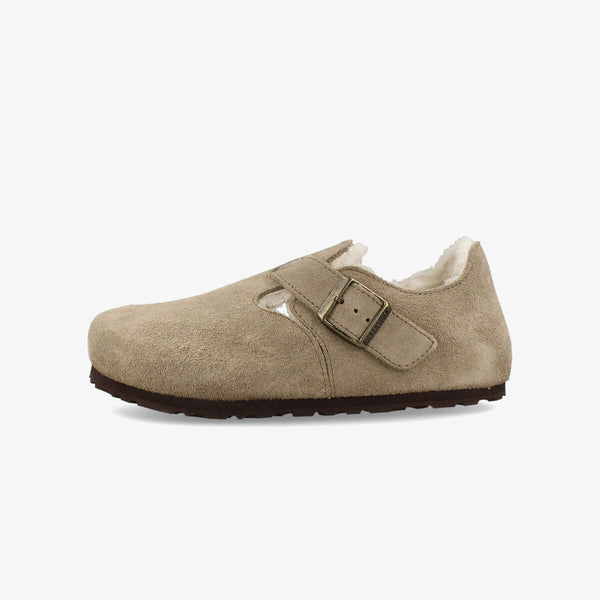 BIRKENSTOCK LONDON SHEARLING SUEDE LEATHER 【NARROW】 TAUPE