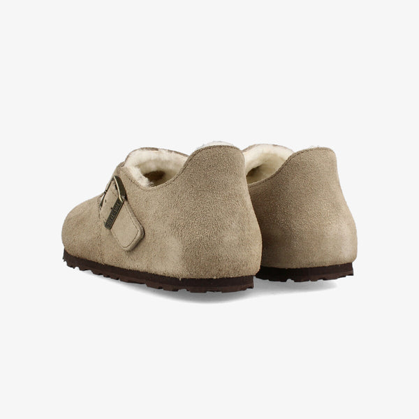 BIRKENSTOCK LONDON SHEARLING SUEDE LEATHER 【NARROW】 TAUPE