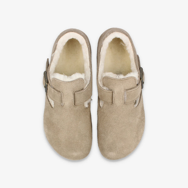 BIRKENSTOCK LONDON SHEARLING SUEDE LEATHER 【NARROW】 TAUPE