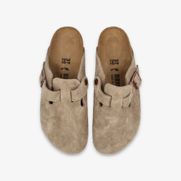 BIRKENSTOCK BOSTON SUEDE LEATHER 【NARROW】 TAUPE