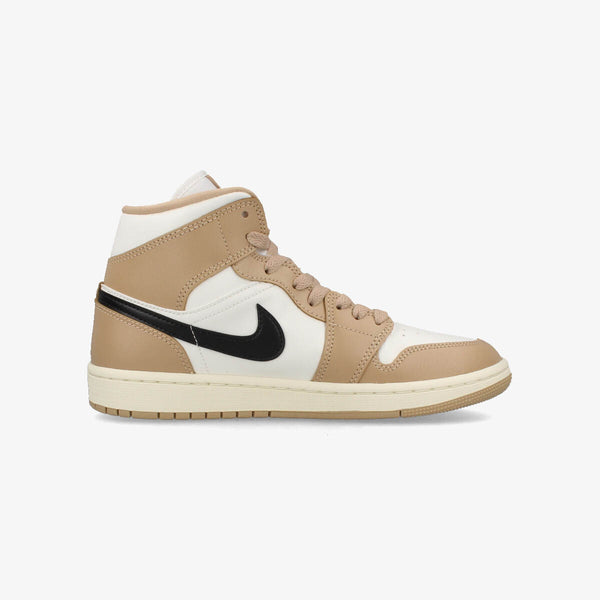 NIKE WMNS AIR JORDAN 1 MID SAIL/BLACK/DESERT