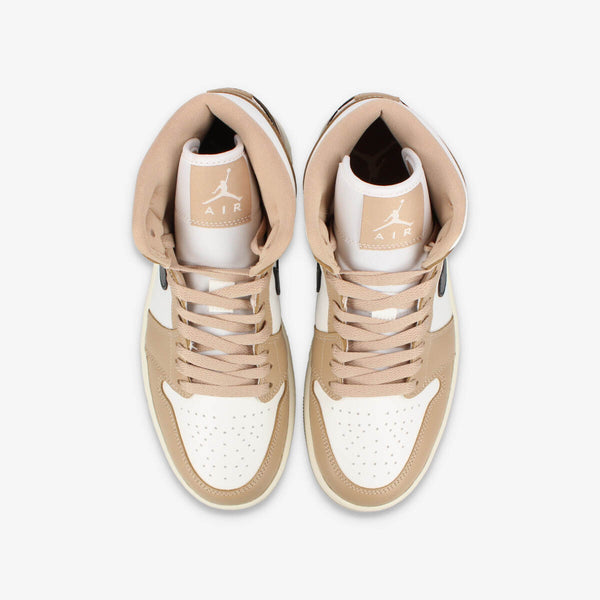 NIKE WMNS AIR JORDAN 1 MID SAIL/BLACK/DESERT