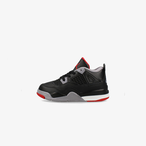 NIKE AIR JORDAN 4 RETRO TD 【BRED】 BLACK/FIRE RED/CEMENT GREY/SUMMIT WHITE