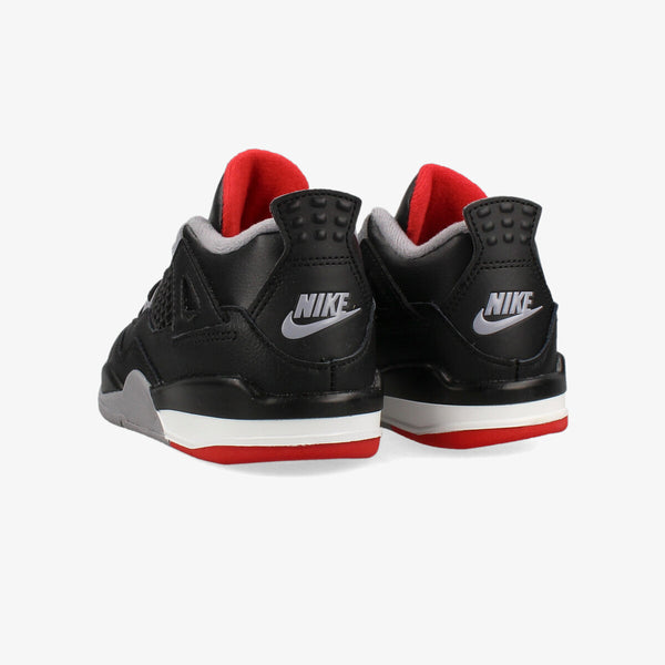 NIKE AIR JORDAN 4 RETRO TD 【BRED】 BLACK/FIRE RED/CEMENT GREY/SUMMIT WHITE