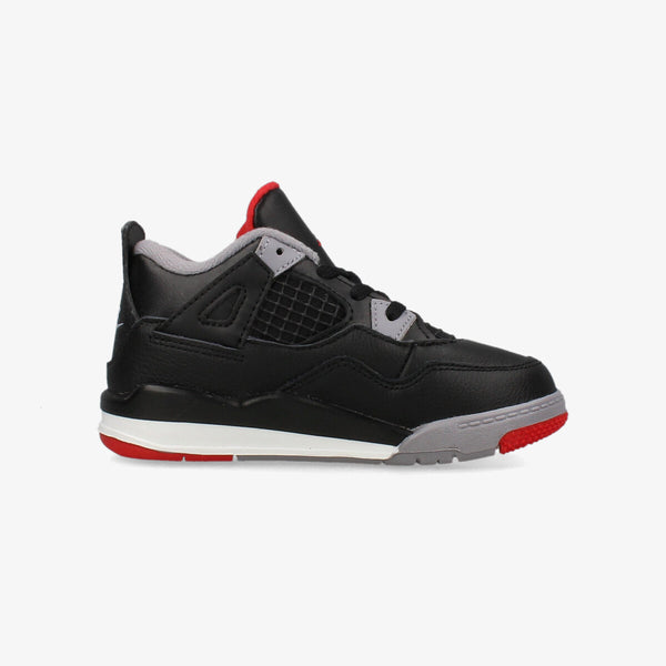 NIKE AIR JORDAN 4 RETRO TD 【BRED】 BLACK/FIRE RED/CEMENT GREY/SUMMIT WHITE