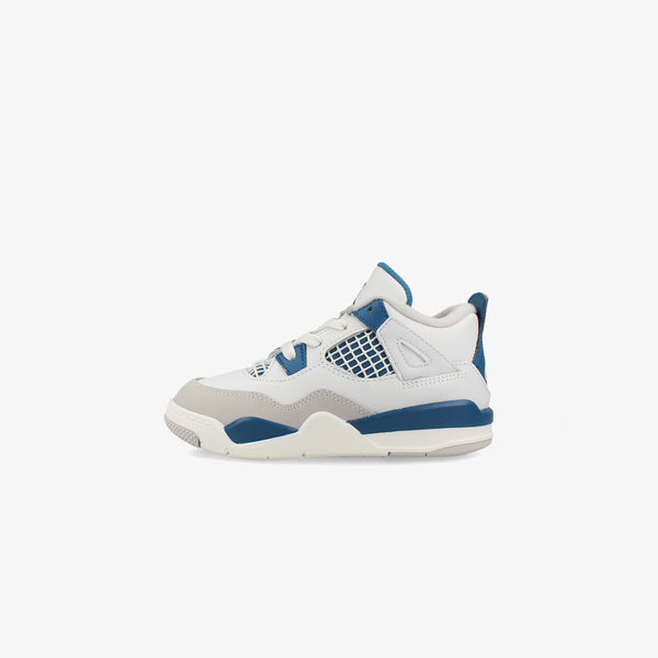 NIKE AIR JORDAN 4 RETRO TD 【MILITARY BLUE】 OFF WHITE/MILITARY BLUE/NEUTRAL GREY