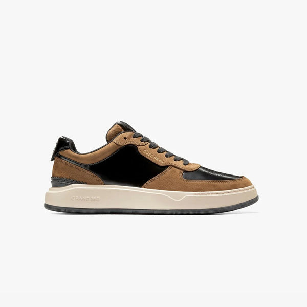 COLE HAAN GRANDPRO CROSSOVER SNEAKER BLACK/CH GOLDEN TOFFEE/IVORY