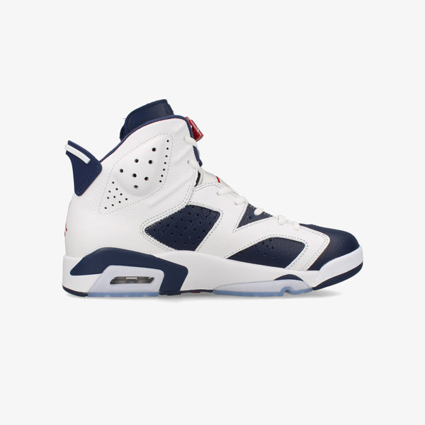 NIKE AIR JORDAN 6 RETRO 【OLYMPIC】 WHITE/VARSITY RED-MIDNIGHT NAVY