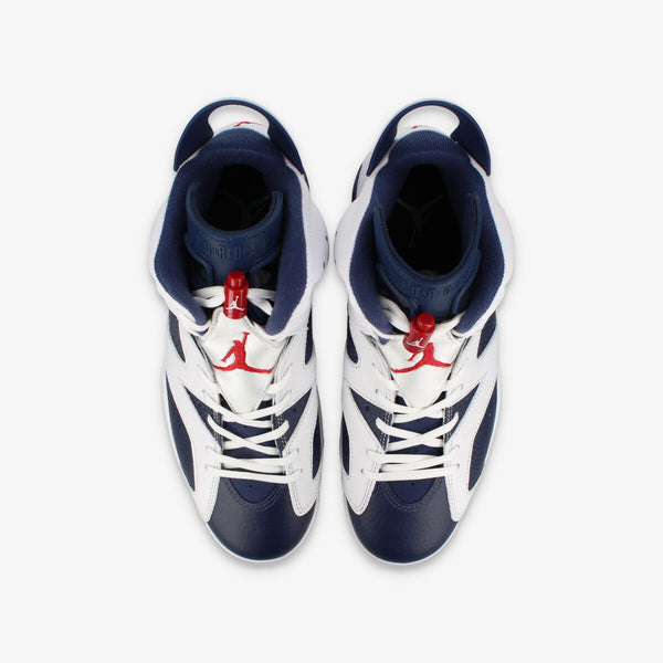 NIKE AIR JORDAN 6 RETRO 【OLYMPIC】 WHITE/VARSITY RED-MIDNIGHT NAVY