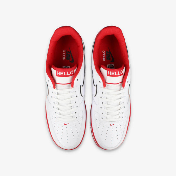 NIKE AIR FORCE 1 LOW '07 LX 【HELLO】 WHITE/UNIVERSITY RED/BLACK